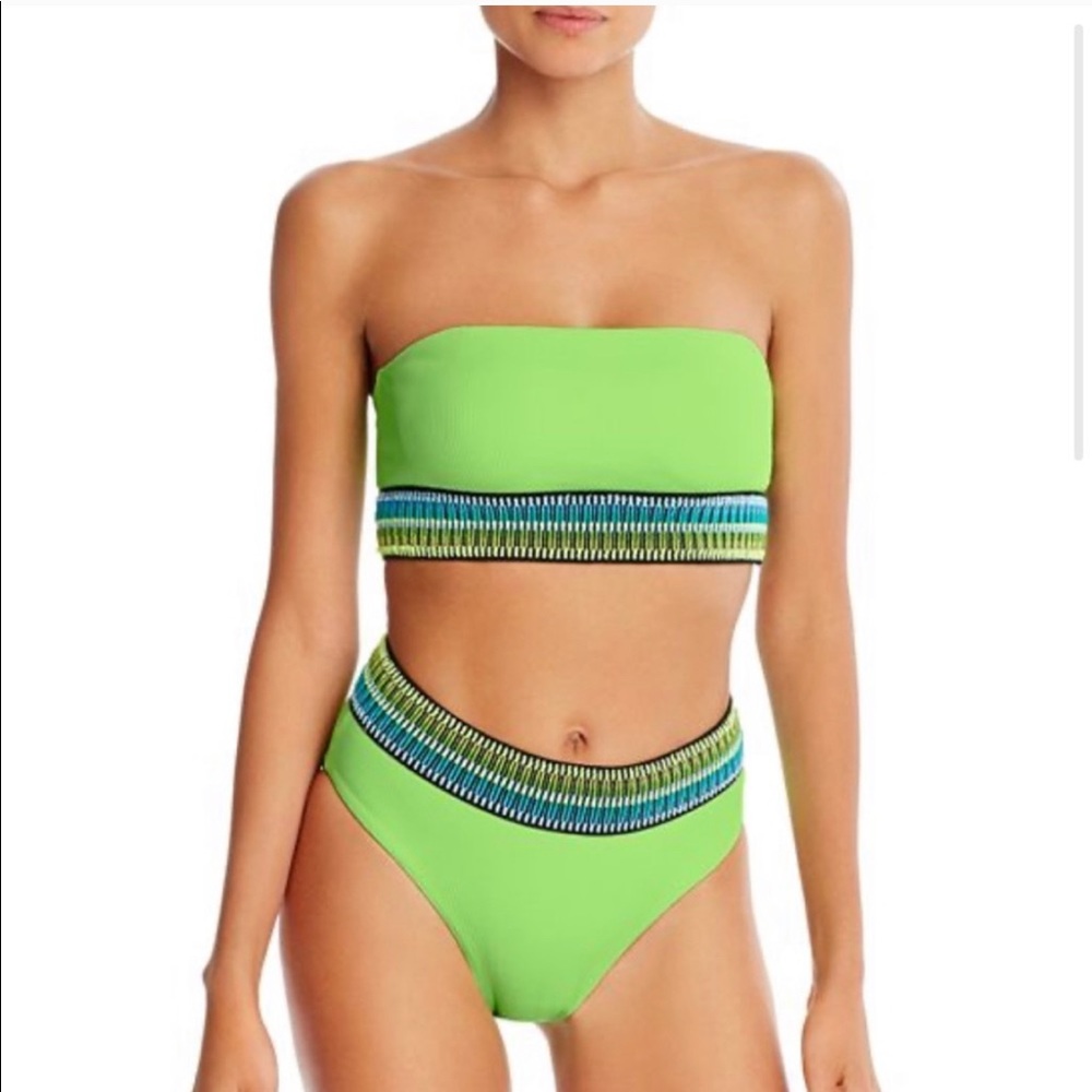 Peixoto neon green bikini bathing suit kiwi kirra